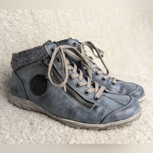 REMONTE REIKER Women Sneaker Size 37 = 6.5 Blue Color